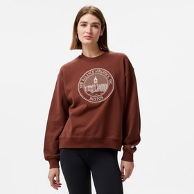 Resim New Balance French Terry Kadın Bordo Eşofman Üstü 