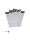Resim Cepsiz Küçük Boy Kargo Poşeti 24x30+5 Cm - 100 Adet 40+40 80 Mikron 