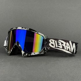 Resim Willowhaven Siyah Renkli Lensli Anti Fog Çizilmeye Dayanıklı Motosiklet Kayak Gözlüğü 