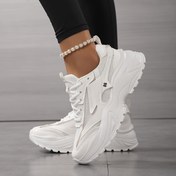 Resim Kadınlar İçin Hafif Nefes Alabilen Günlük Spor Ayakkabı - Bağcıklı Düşük Kesim Koşu Ayakkabısı, Kalın Yastıklı PHYLON Taban, Sentetik Kaplama ve File Üst, Tüm Mevsimler için Konforlu Yürüyüş, Spor Salonu ve Gündelik Kullanım (Bedenler 36-42) 