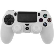 Resim Sony Playstation 4 Pro / Ps4 Slim / Playstation 4 Gamepad Koruyucu Kılıf İçin Data Frog Silikon Kapak - Beyaz 