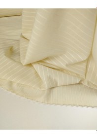 Resim Krem Renkte Enine Çizgili Pamuklu Kumaş En: 145 Cm-10092 10 