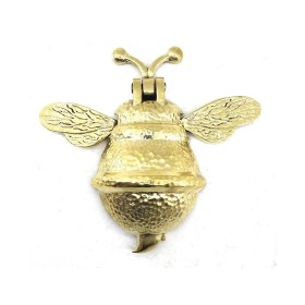 Resim Hayat Store Antika Tarz Dekoratif Pirinç Arı Kapı Tokmağı, Taktak - Büyük, 163X150MM, Sarı 