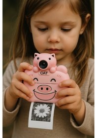 Resim Mpıa S1 Kameralı Fotoğraf Yazıcısı Pembe Renk 