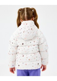 Resim Skechers G Puffer Jacket Büyük Kız Çocuk Offwhite Mont Sk2520052-1040 Beyaz 