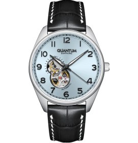 Resim Quantum Qmg1241.301 Deri Kayışlı Erkek Kol Saati Metalik Gri 