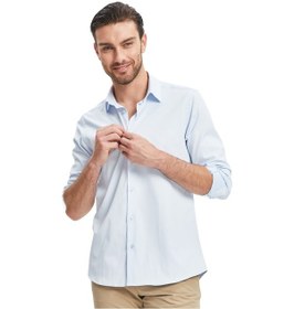 Resim Gsstore Galatasaray Erkek Slim Fit Gömlek E241293 Açık Mavi 