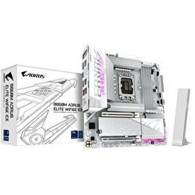 Resim Gigabyte 9MB86MLI6-00-G10 B860M Aorus Elite WiFi 6E Ice DDR5 9200 Mhz OC M.2 1851P mATX Anakart 