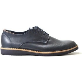 Resim KOMCERO 7416 Hakiki Soft Deri Lacivert & Siyah Casual Erkek Ayakkabı 