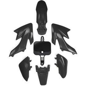 Resim Cloudstore Siyah Changcheng Dirt Bike Gövde Seti: Crf50/xr50/70/110/125 Modelleri İçin Tam Fairing 