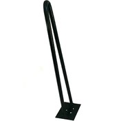 Resim Wooden Gold Rustik Tarz V Model Has Demir Firkete Masa Sehpa Ayağı 51 cm 