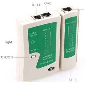 Resim Network Tester Rj45-Rj11 Adsl İnternet Kablo Test Cihazı Cat5-6 