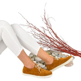 Resim Moosefield Kadın Taba Hakiki Deri Sneaker 