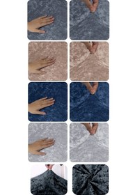 Resim Kadife 3 Kişilik Koltuk Örtüsü Esnek Lastkli Yıkanabilir Antrasit 