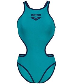 Resim Arena One Bıglogo Kadın Yüzücü Mayosu 001198650 Koyu Yeşil 