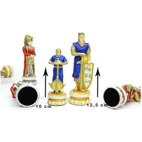 Resim Satranç Taşı Polyester Büyükboy Osmanlı Haçlı Dekoratif Hediyelik 