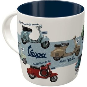 Resim Vespa Kupa-bardak Seramik Vespa Model Scooter / Nostalgic Art 