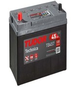 Resim TUDOR Akü 12v 45 Ah 330a B24 (237×127×227) Dar Tırnaksız Ince Ters 