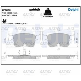 Resim Fren Balata Golf8 / A3 / Leon / Octavia / Caddy 21 Fişli Ön-100551 