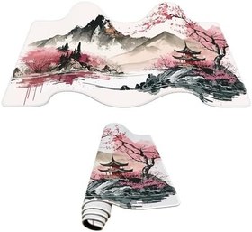 Resim Porge Gaming Mouse Pad 70x30 Mouse Pad XXL Büyük Oyuncu Ofis Mause Pad Mousepad (Sarı - Pembe, 70x30 cm) 