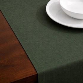 Resim Genoa Dokuma Keten Leke Tutmaz Runner 50x150 cm Defne - 50x150 cm 