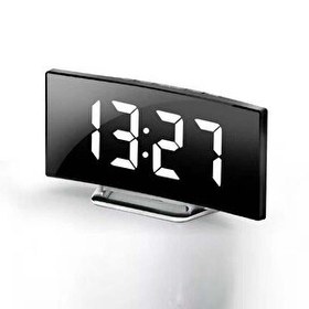 Resim Valkyrie Alarmlı LED Dereceli Curved Dijital Masa Saati 