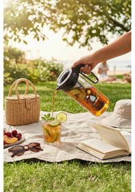 Resim Any Morning CGJ054 Soğuk Demleme Kahve ve Çay Sürahisi 1300 ML Siyah 