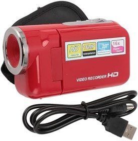 Resim Yctze Dijital Video Kamera 16X Dijital Zoom Taşınabilir Dijital Video Kamera, 2in Ekranlı 1080P HD Çözünürlük 16MP Piksel Bebek Büyüme Seyahati Için Şarj Ederken Kayıt 