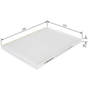 Resim BOSCH 1987431163 POLEN FİLTRESİ MAN NEOPLAN 18T SERIE 33T SERIE 1 