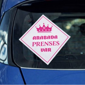Resim Kolezia Dikkat Arabada Erkek Ve Kız Bebek Var Emzikli Uyarı Stickerı Araba Camı İçin Güvenlik Etiketi 10 cm 