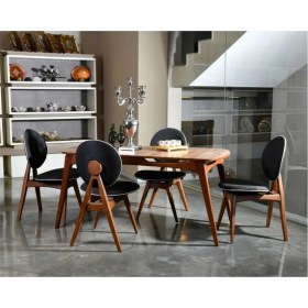 Resim VowTurkey Touch Iskandinav Tasarım El Işçiliği Salon - Mutfak Masa Takımı 