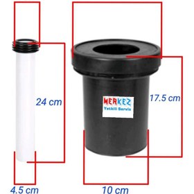 Resim Seramiksan Gömme Rezervuar Klozet Arası Atık Su Temiz Su Bağlantı Boruları Kada Seti 