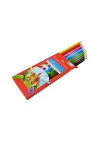 Resim Okul Seti 3 - Kuru Boya, Suluboya, Keçeli Kalem, Pastel Boya 12 Renk Çok Renkli 
