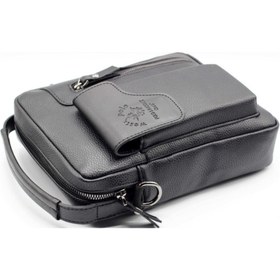 Resim Westpolo Erkek Siyah Telefon Bölmeli El ve Omuz Çantası Tr6005 