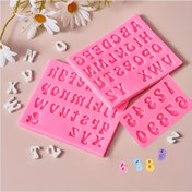 Resim 1 adet Silikon Fondant Kalıbı, Tekrar Kullanılabilir Baş Harf ve Sayı Stencili, Kek Süslemesi, Çikolata Kalıbı, Pişirme Araçları 