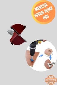 Resim Baytec Menteşe Yeri Açma Ucu Kayma Yapmadan Delik Açın 