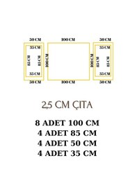Resim Tarz Tasarım Boyanabilir Çıta Hazır Kesim (ANKA119) 