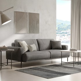 Resim Enza Home Varena 3'lü Yataklı Koltuk - Vizon 