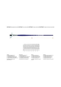 Resim Karin By Da Vinci 8640 Düz Sentetik Fırça No: 10 