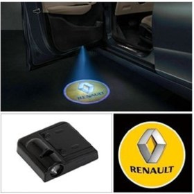 Resim fırsatlar burada Renault 2 Adet Araçları Için Pilli Yapıştırmalı Mesafe Sensörlü Kapı Altı Led Logo / Projektör 