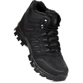 Resim Rune Günlük Fermuarlı Erkek Çocuk Bot Ayakkabı Siyah 