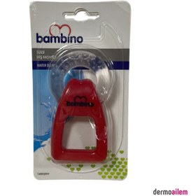 Resim Bambino Tutma Saplı Sulu Diş Kaşıyıcı Kırmızı 