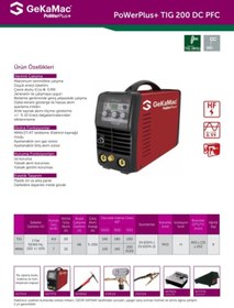 Resim GeKa Mac Power Plus Tig 200 Dc Kaynak Makinesi 10 Adet 2.4 Kırmızı Tungsten 