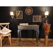 Resim Wooding 80 Cm Çekmeceli Masif Antrasit Naturel Dresuar (548585946) Antrasit 