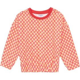 Resim U.S. Polo Assn. Kız Çocuk Nar Çiçeği Bisiklet Yaka Sweatshirt 50298156-VR239 