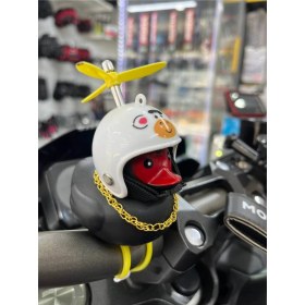 Resim Motobros Motosiklet Bisiklet Aksesuar Gidona Takılan ve Yapışabilen Civciv Süs Siyah 