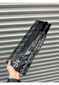 Resim Vipplaka Opel Uyumlu Ortası Mat Plakalık 