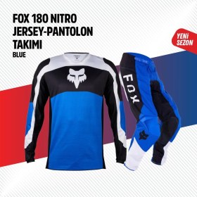Resim Fox Mavi Beyaz Jersey Pantolon Takımı 