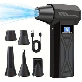 Resim Willowhaven Portable Turbo Jet Fan Dijital Ekranlı 5 Nozullu 4 Vitesli Hava Üfleyici Temizlik Seti 