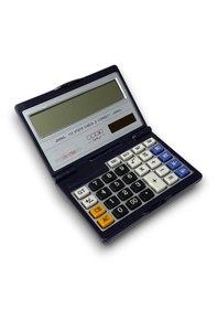 Resim Js-756 14 Haneli Güneş Enerjili Ve Pilli Katlanabilir Hesap Makinesi - 1 Adet Lacivert 